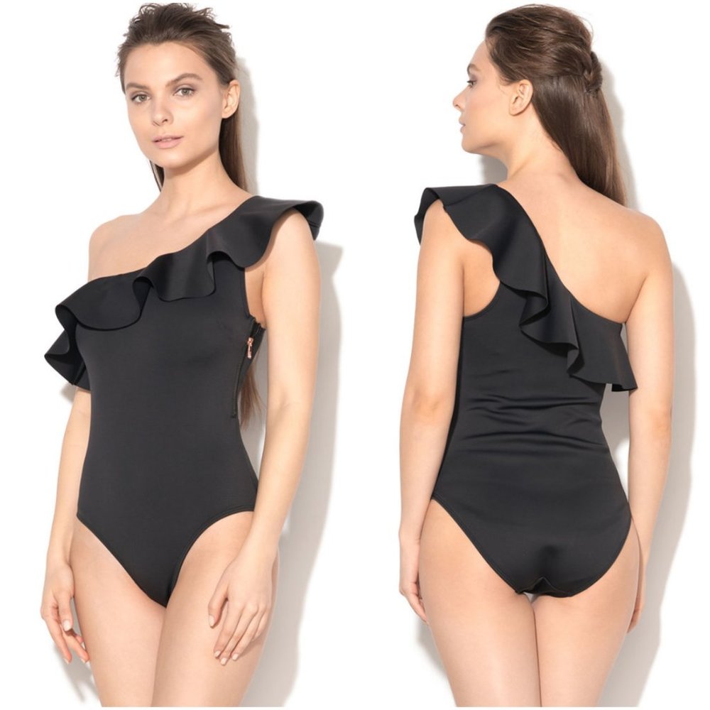 Ted Baker Women's Frillay Shoulder Neoprene Ruffle